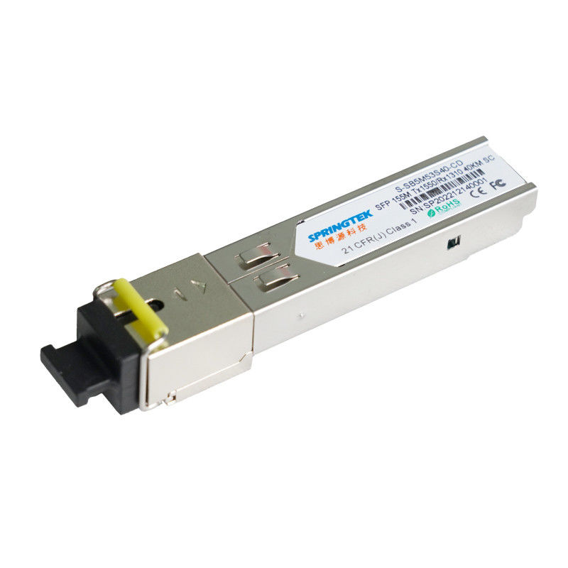 155M BIDI SFP संगत सिस्को मॉड्यूल TX1550nm/RX1310nm 40KM SC DDM ऑप्टिकल ट्रांसीवर मॉड्यूल