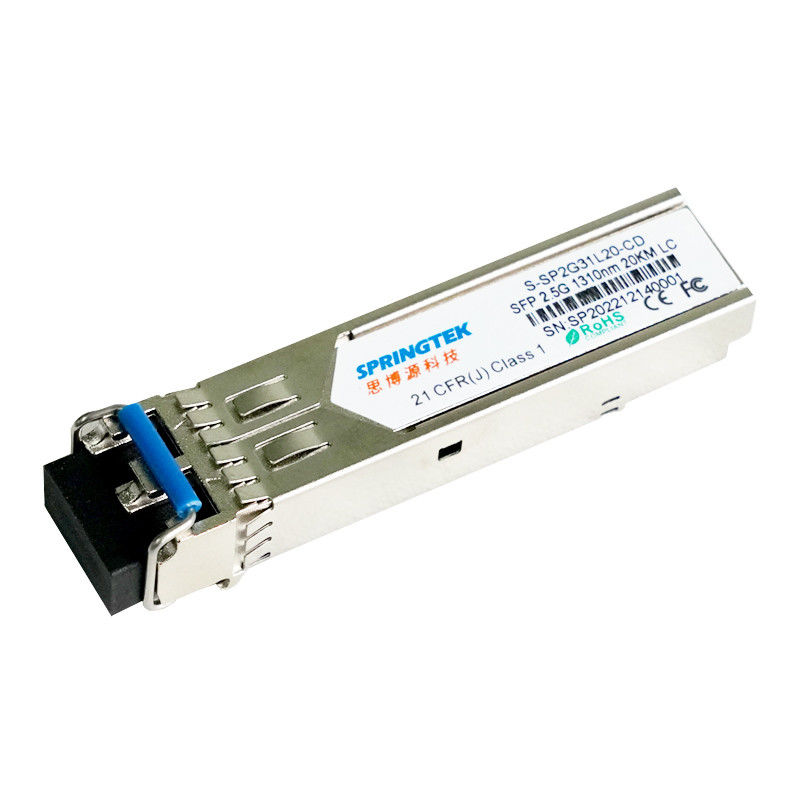 DDM SFP ऑप्टिकल ट्रांसीवर मॉड्यूल के साथ संगत सिस्को / जुनिपर / HP / Arista SMF 2.5G LC 1310nm 20km