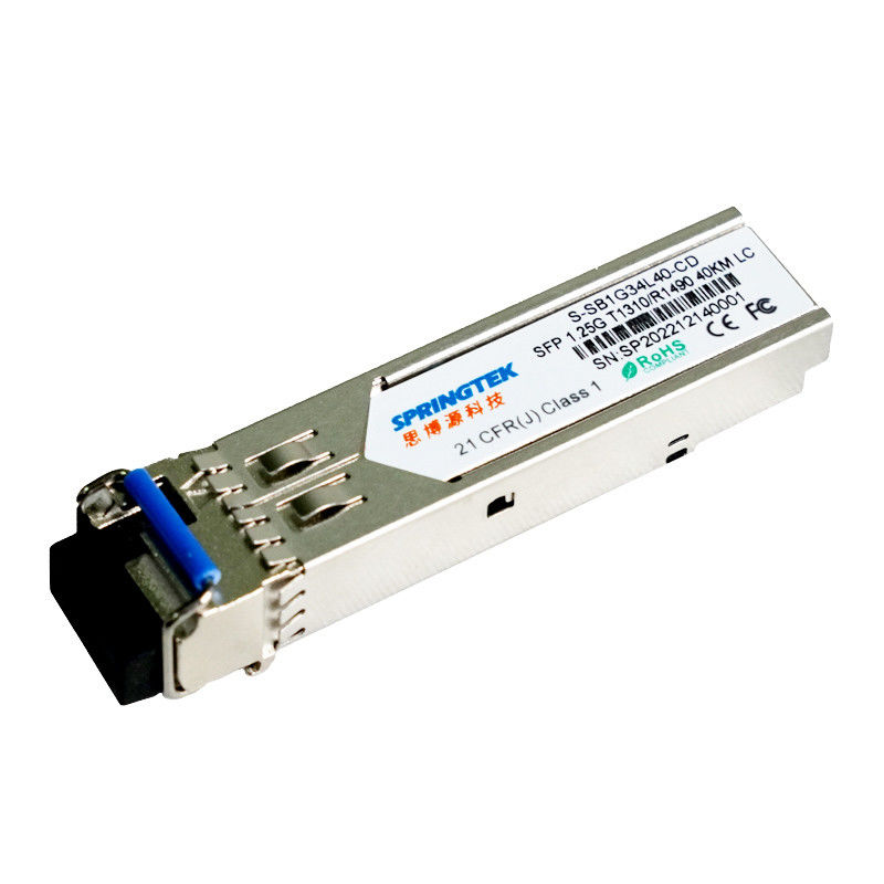 1.25G BIDI 40km Tx1310nm/TX1490nm LC कनेक्टर SMF WDM Gbic ऑप्टिकल ट्रांसीवर SFP मॉड्यूल
