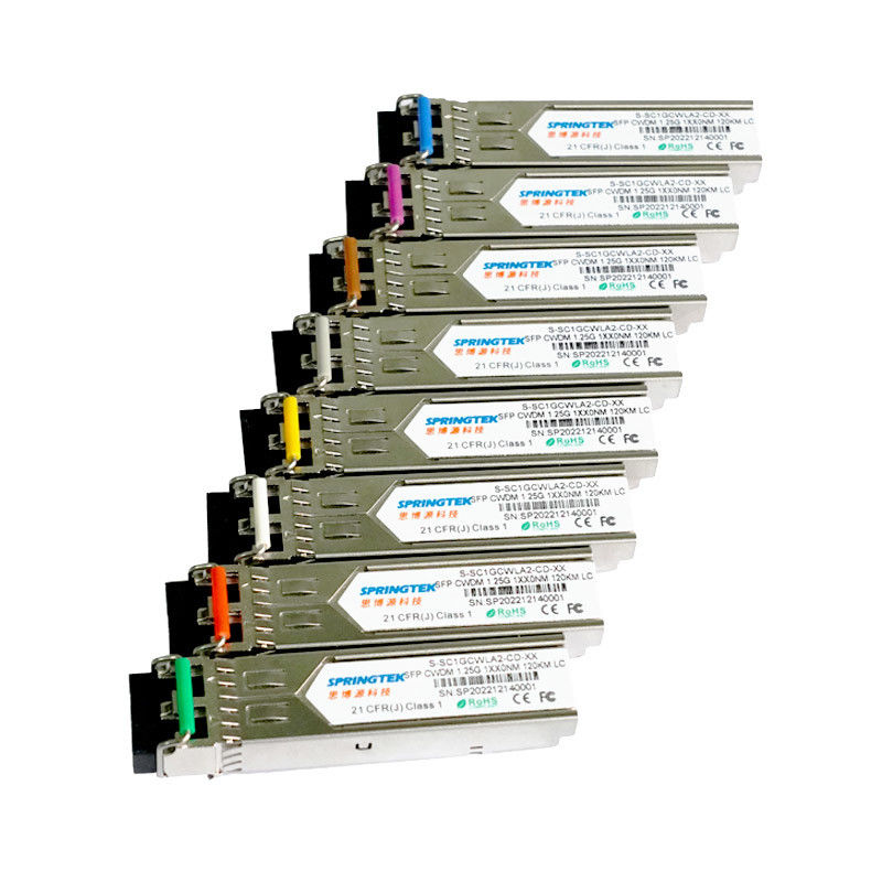 DDM ट्रांसीवर मॉड्यूल के साथ OEM सिस्को संगत 1270 ~ 1610nm LC 1.25Gbps 120km CWDM SFP