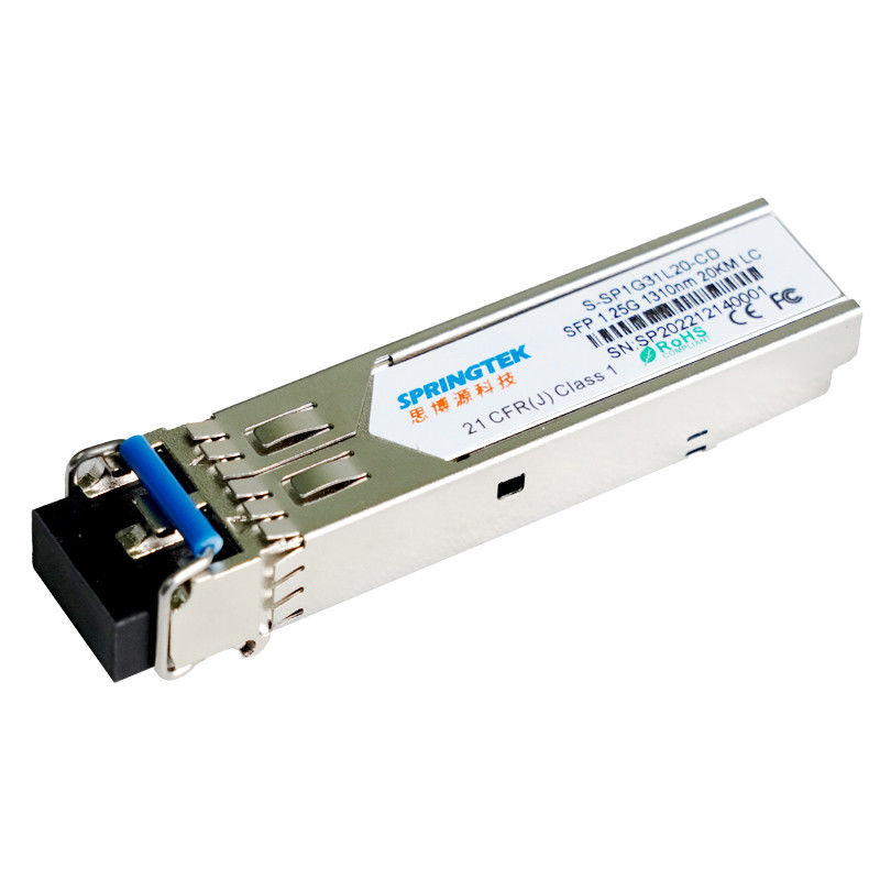 1.25G LX SFP 1310nm 20km 1000BASE-LX सिंगल मोड डुअल फाइबर LC DDM ट्रांसीवर मॉड्यूल 1G LX 20km