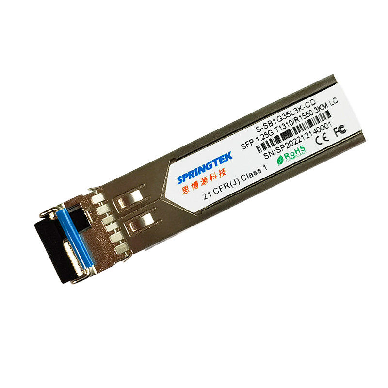 1.25G SFP 3km BIDI संगत मॉड्यूल TX1310nm/RX1550nm LC DDM ऑप्टिकल ट्रांसीवर मॉड्यूल के साथ