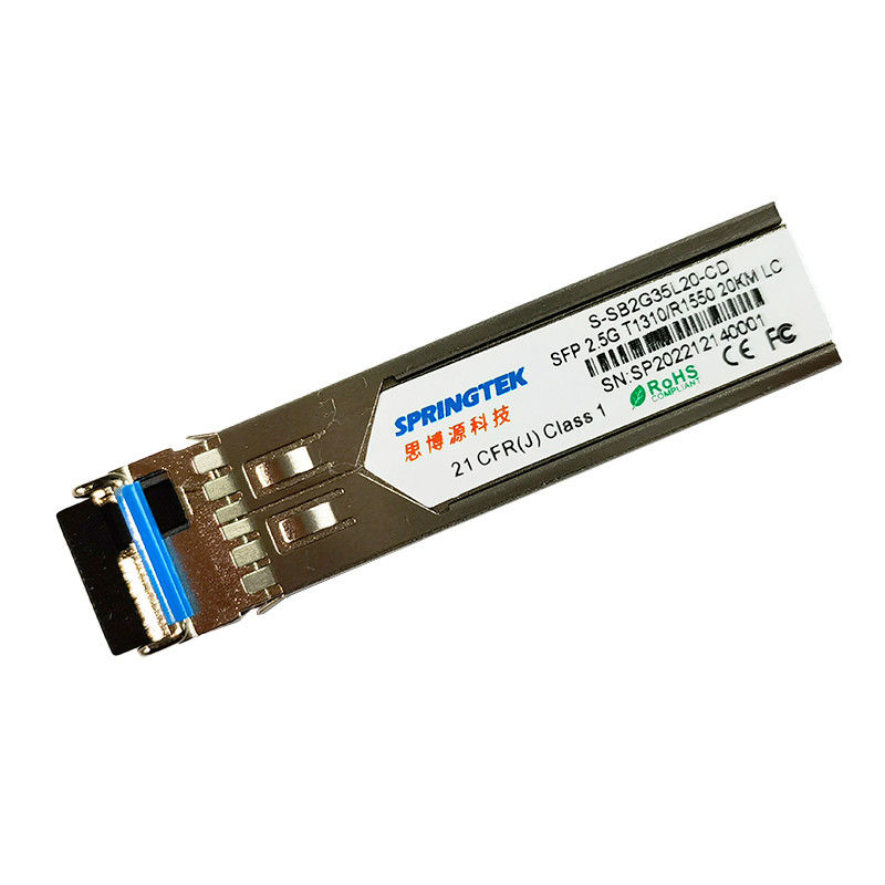 SFP BIDI 20km OEM LC 2.5G T1310/R1550nm ऑप्टिकल ट्रांससीवर मॉड्यूल डीडीएम के साथ
