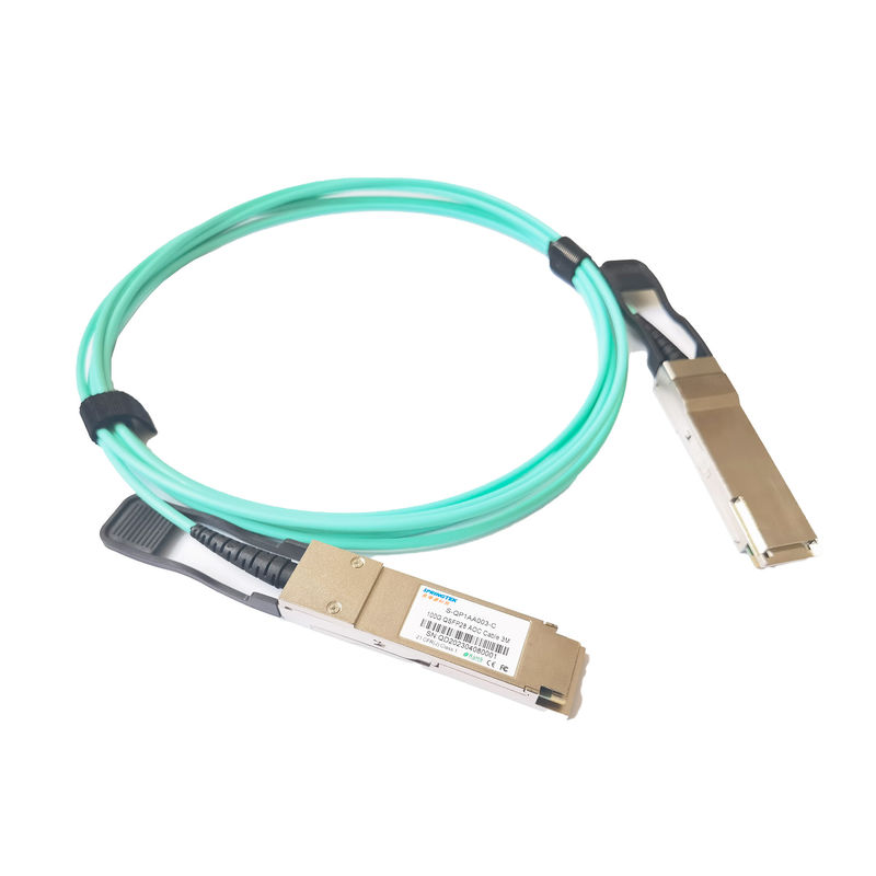 सर्वर रूम ईथरनेट सक्रिय ऑप्टिकल केबल 10G /40G / QSFP28 100G AOC 1m 3m 5m 10m 15m 20m चीन ऑप्टिक केबल