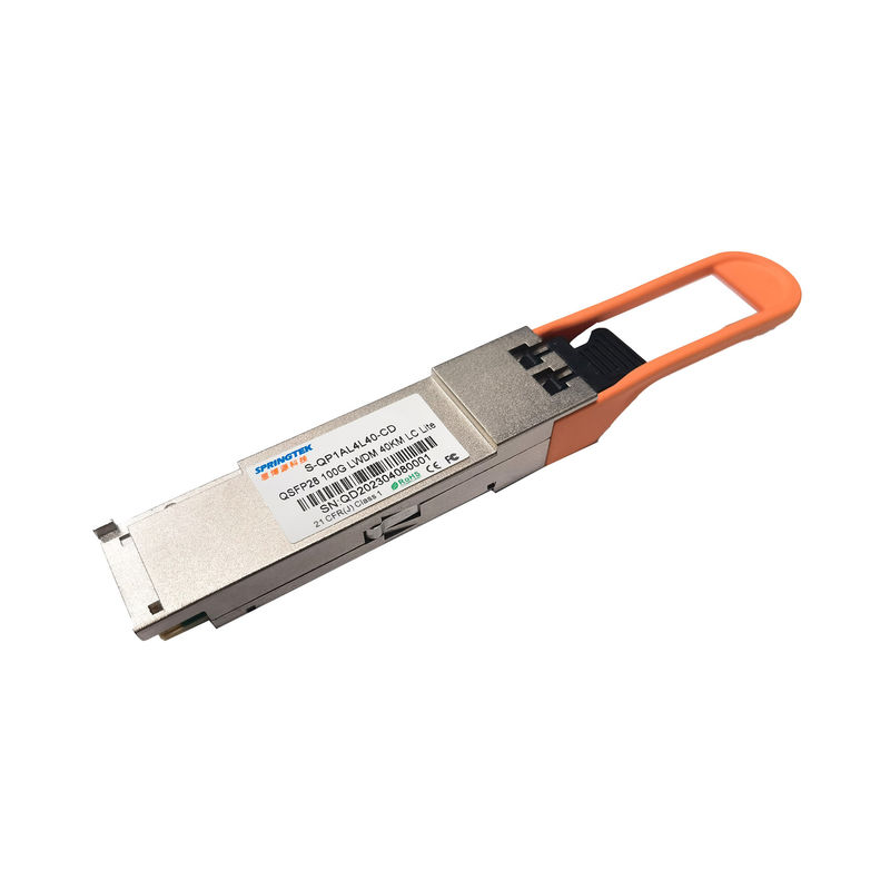 संगत सिस्को ER4 100G QSFP28 ट्रांसीवर लाइट 100Gbps 1294 -1310nm 40Km ऑप्टिकल ट्रांसीवर मॉड्यूल